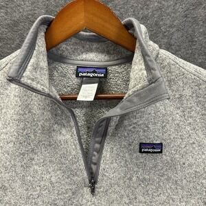 Patagonia Better Sweater Quarter Zip Gray Fleece Jacket Pullover Woman's Medium
